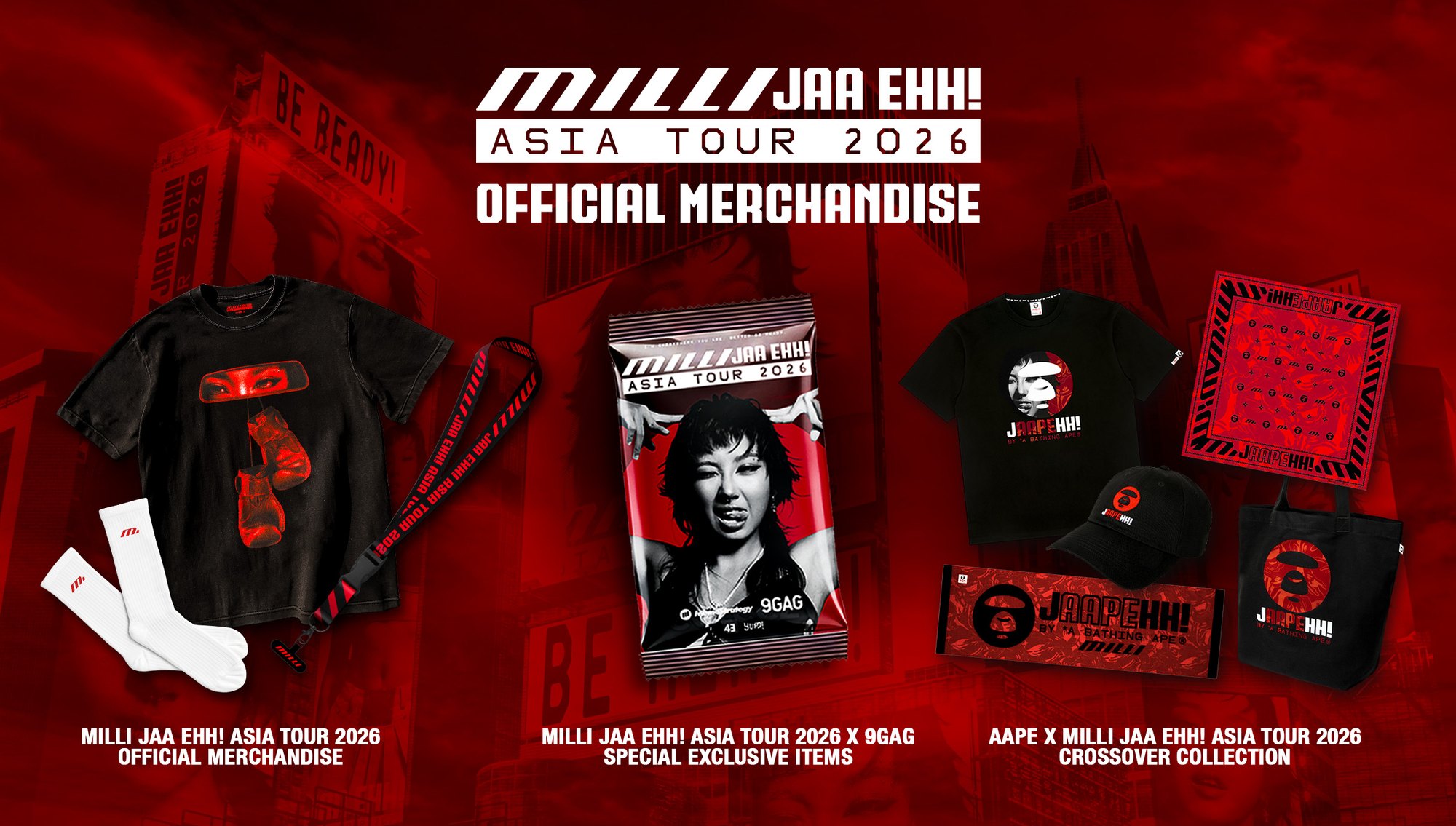 MILLI · JAA EHH! ASIA TOUR 2026 — OFFICIAL MERCHANDISE